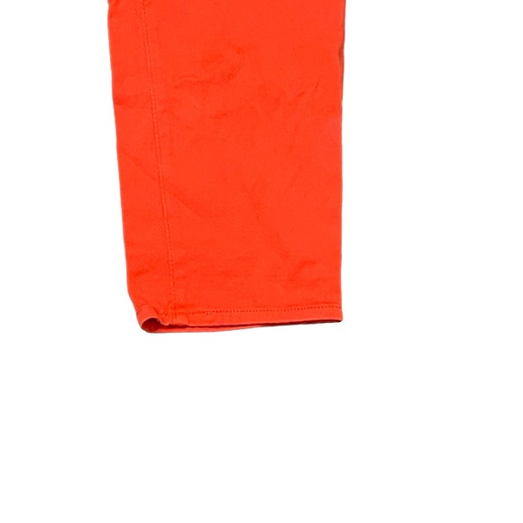 AG Adriano Goldschmied Crop Pants Size 28R Orange Tailored Trouser Stretch 30X27 - Picture 4 of 8